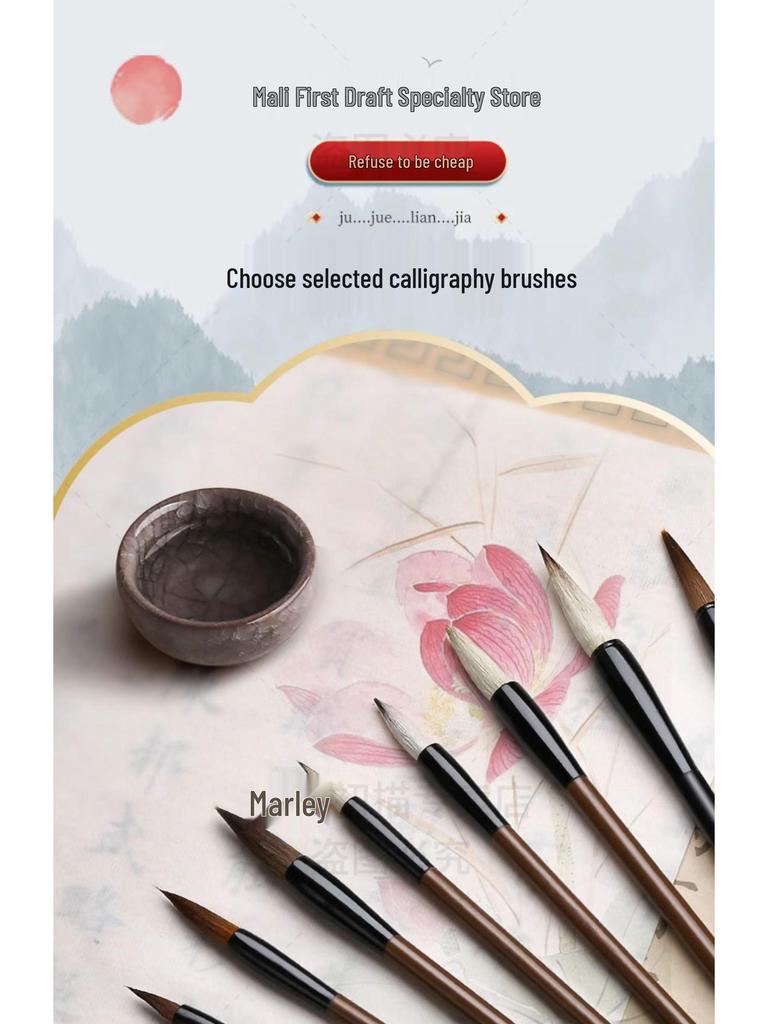 Maries 12-Farben Anfänger Tuschemalerei Set für Kinder mit Pinseln