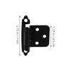 5pcs self-closing Spring Hinges For RV Cabinets semi-concealed Cover Plate Auto Close Hinge For RV Cabinets Camper Doors Closer