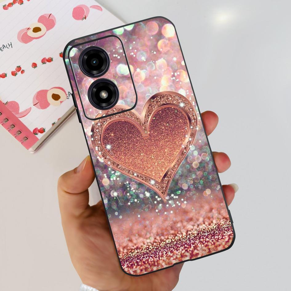 For Motorola Moto G04s G04 2024 Case XT2421-2 Cute Love Heart Shockproof Silicone Soft Cover For Moto G 04 S E14 4G MotoG04 Capa