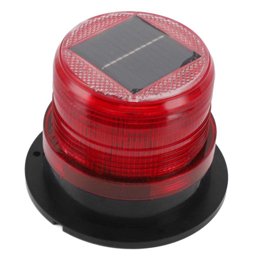 Solar Strobe Warning Flashing Light Waterproof LED Emergency Warning Light with Strong Magnetic Base for Snow Removal Car Forklift Truck
