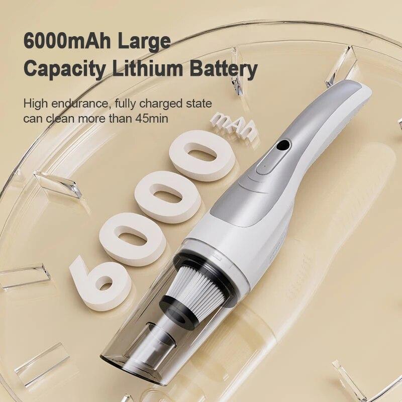 New 30000Pa Wireless Vacuum Cleaner Handheld Powerful Car Household Dual-purpose Portable Vacuum Cleaner Robot Carpet Pet Hair Cleaning