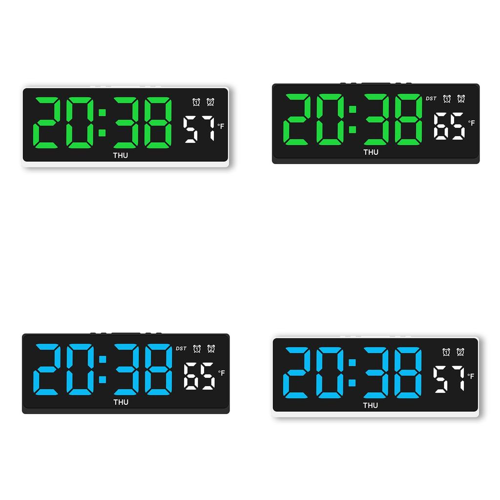 Modern Minimalist Led Desk Clock With Temperature Display For Home Office And Room Decor