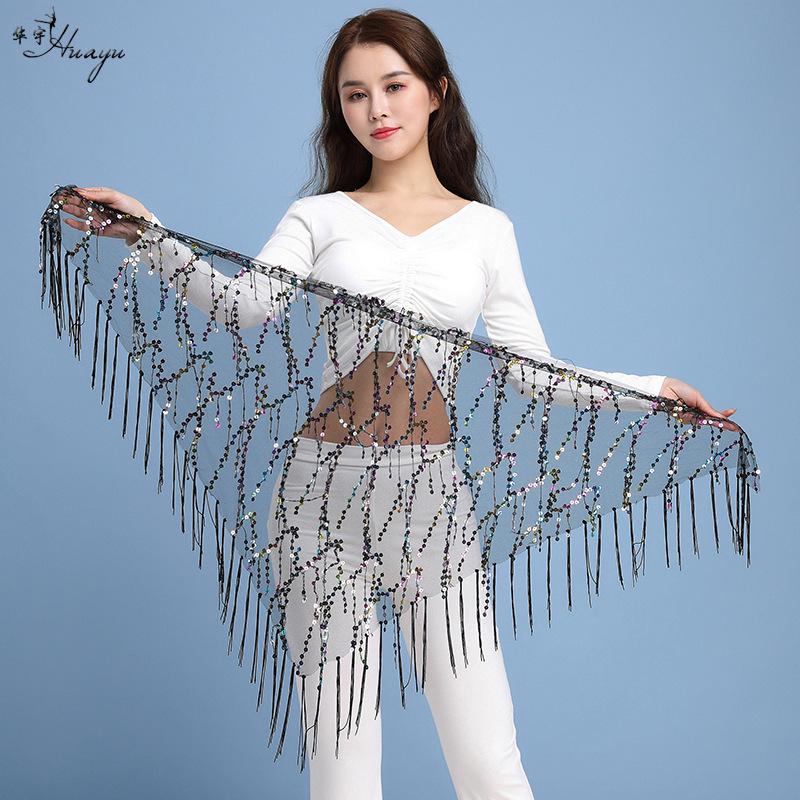Belly Dance Sequin Tassel Waist & Hip Scarf Costume Belt