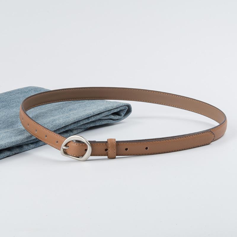 

Leather Fashion Versatile Genuine Leather Women s Thin Belt Cowhide Women s Decorative Jeans Casual Pants 105cm