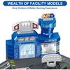 Airplane Toy Set with Trucks Helicopter Planes Signs & Airport Playmat Interactive Early Learning Toys Gift for Boys & Girls