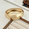 SHIXIN Vintage Brown Resin Acrylic Wide Bangle Bracelet for Women Personalized Geometry Round Thick Bangle Female Hand Jewelry