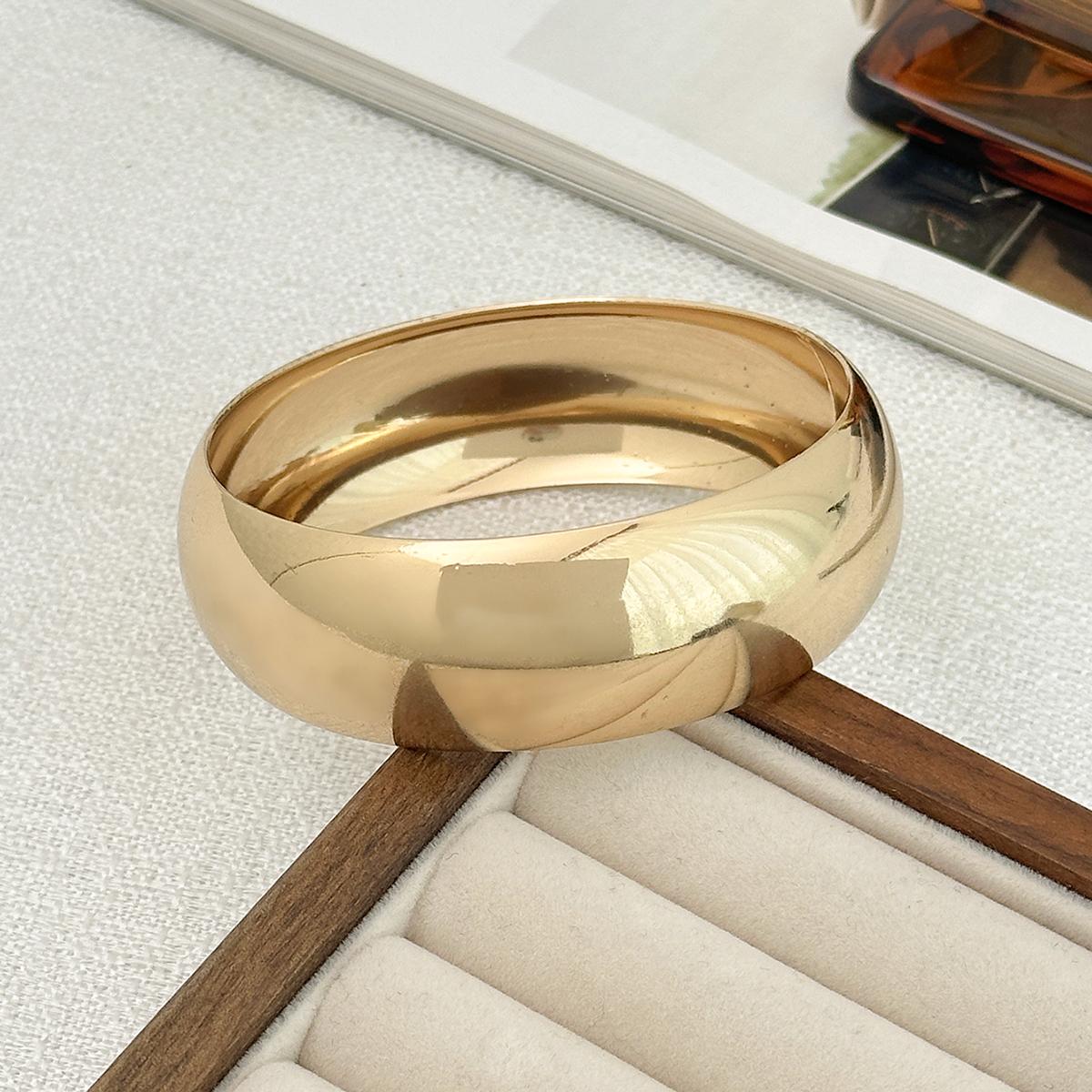 

SHIXIN Vintage Brown Resin Acrylic Wide Bangle Bracelet for Women Personalized Geometry Round Thick Bangle Female Hand Jewelry