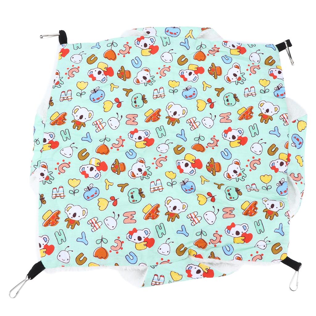 Small Animals Hanging Hammock Warm Plush Bunkbed Pet Cage Hammock for Hamster Ferret Chinchilla