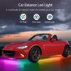 RGB LED Strip Music Remote Control Streamer Flowing Under Car Tube Underglow Underbody System Neon Light