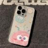 Cartoon Pink Three-color Monster for Apple 13 Mobile Phone iPhone14plus Anti-drop 15 Transparent 12 Soft Xr