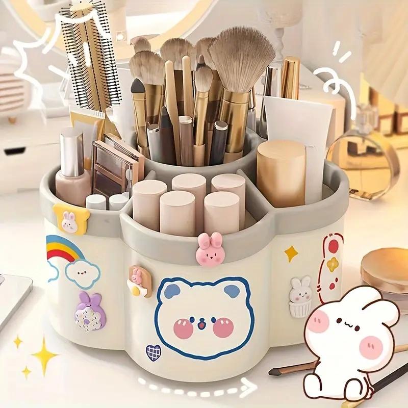 Large Capacity 360° Rotating Pen Holder Multifunctional Desktop Organizer for Stationery  Storage Box Multiple Office Supplies