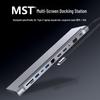 Twelve-in-One Dual HDMI Docking Station with Gigabit Ethernet and Multifunctional Laptop Stand