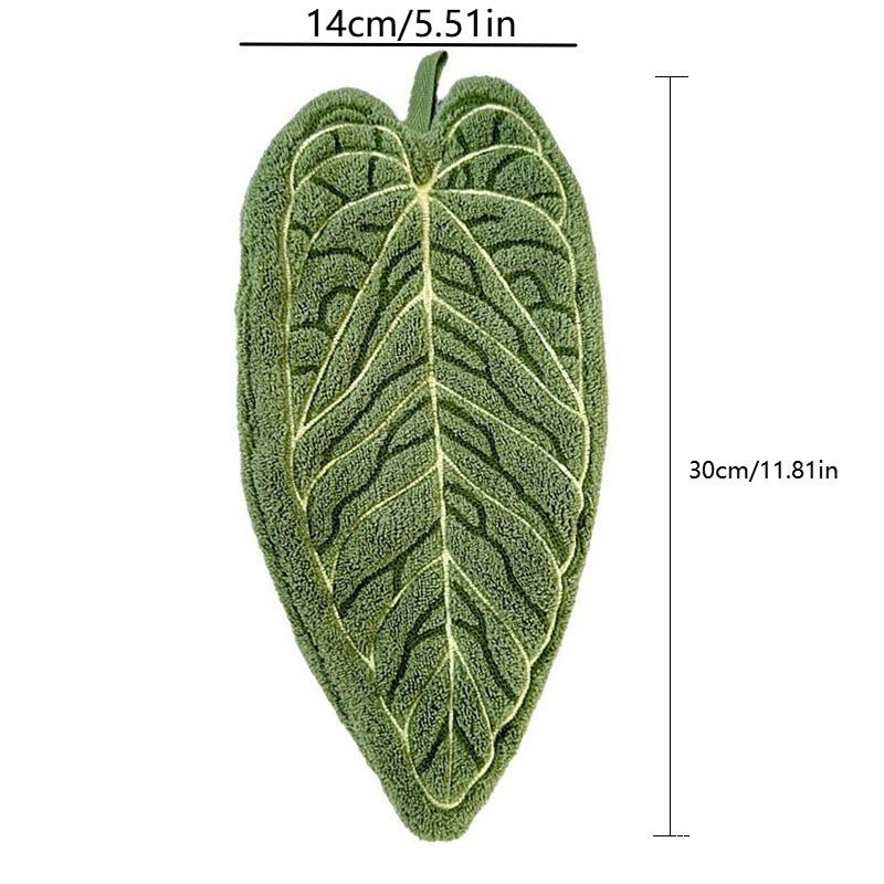 Plant Hand Towel Cleaning Towel Absorbent Handkerchief Hanging Thickened Kitchen Towel Bathroom Kitchen Accessories