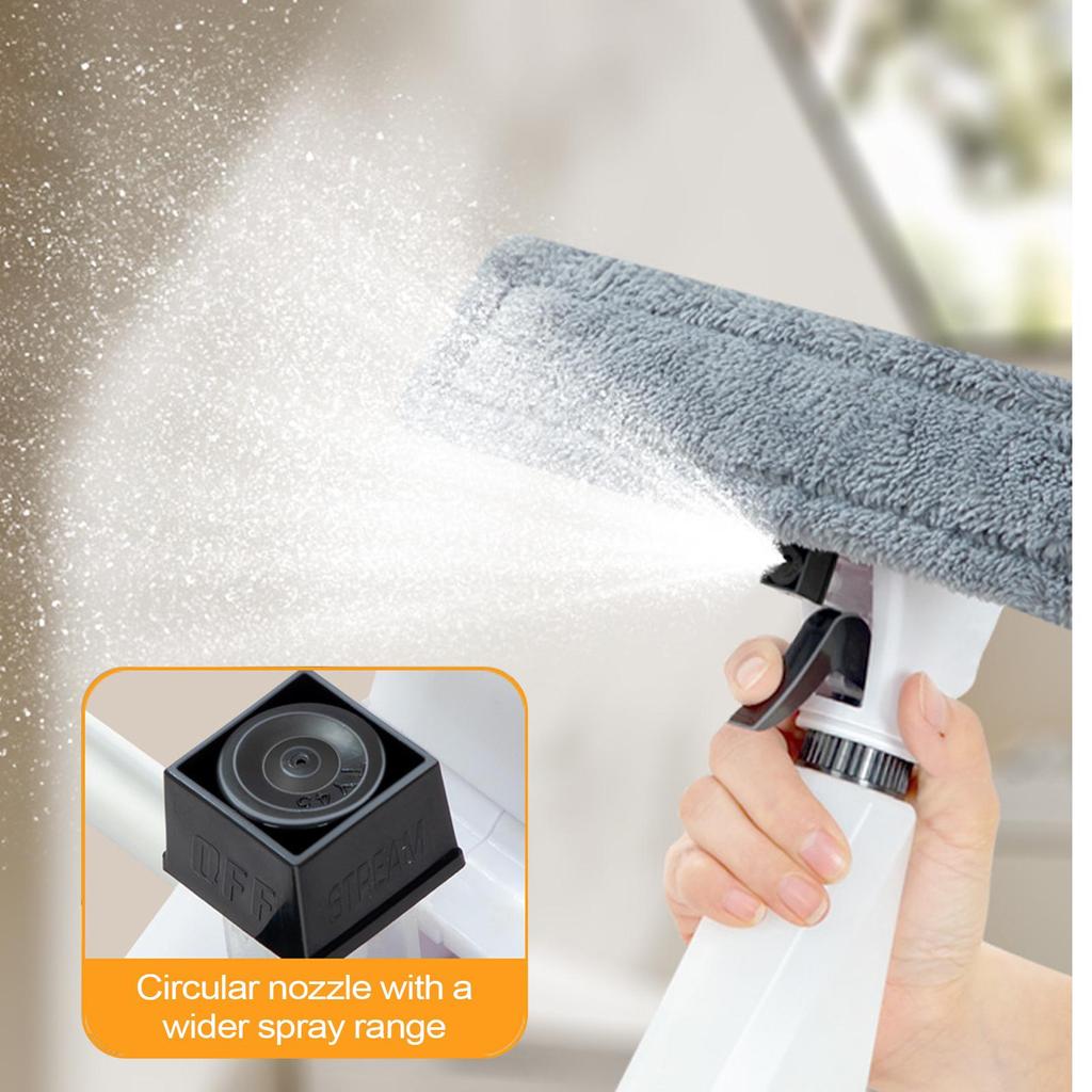 Window Cleaner Squeegee Microfiber Squeegee Window Cleaner with Spray Bottle Multipurpose Glass Washing Scraper Tool for Kitchen