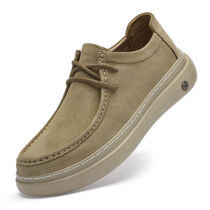 Brand Men`s Round Headed Suede Durable
