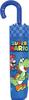 Super Mario Folding Umbrella 53cm Hand Opening Nintendo Blue Character