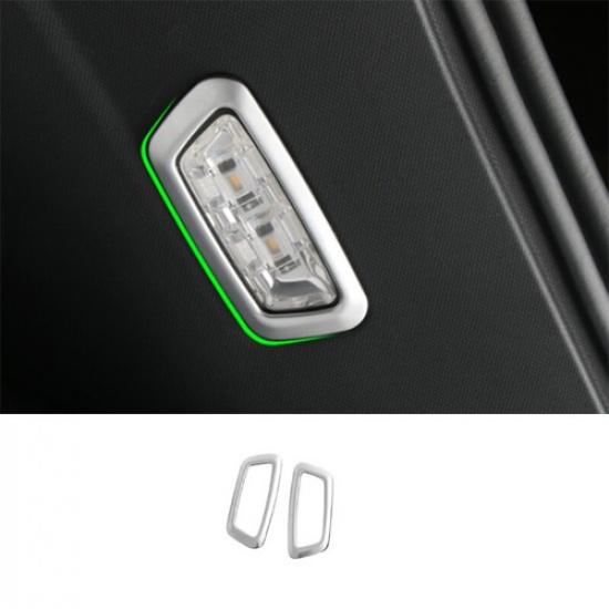 For Mercedes-Benz GLC 2016-2021 Steel Silver Rear Trunk Reading Light Frame Trim