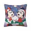 Mickey Merry Christmas Pillowcase Printing Polyester Cushion Cover Decor Minnie Throw Pillow Case Cover Home Wholesale 45X45cm