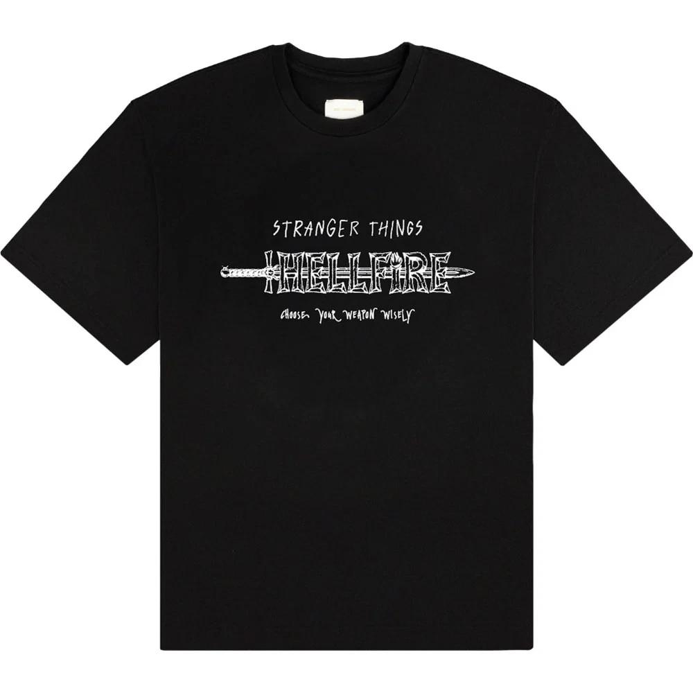 Stranger Things T-Shirt: Hellfire (Black) OFFICIAL NEW S