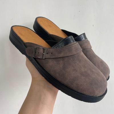 Stor Storlek 48 Plattbottnad Kilklack Stor Fyrkantig Tå Låg Skärning Herr Casual Enkla Skor Sandaler Tofflor