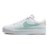 Nike Court Legacy Slip Resistant Shock Absorbing Low Top Skate Shoes Women Sneakers White Green FZ3770-100