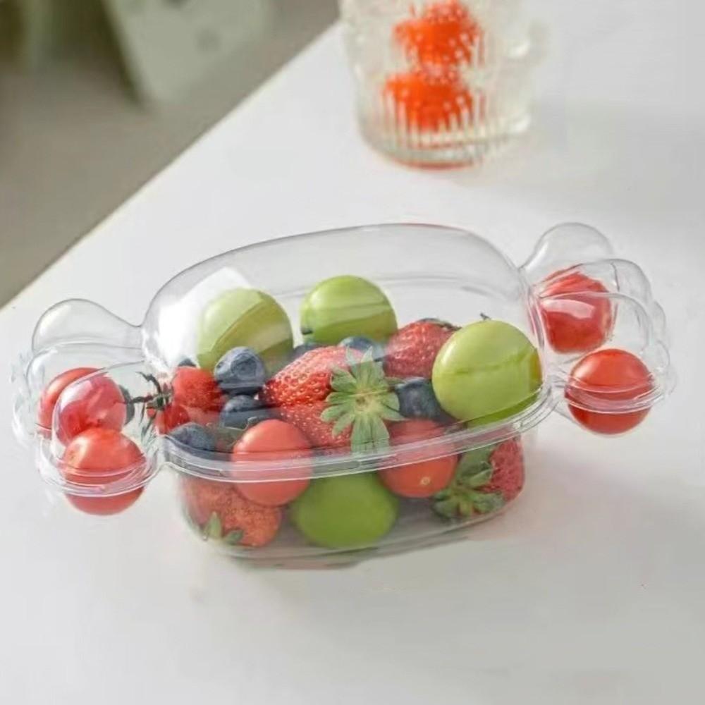 10 Stück Transparente Klare Dessertbox Kunststoff Obstsalatschale Kuchenbehälter Feiertagsveranstaltungen
