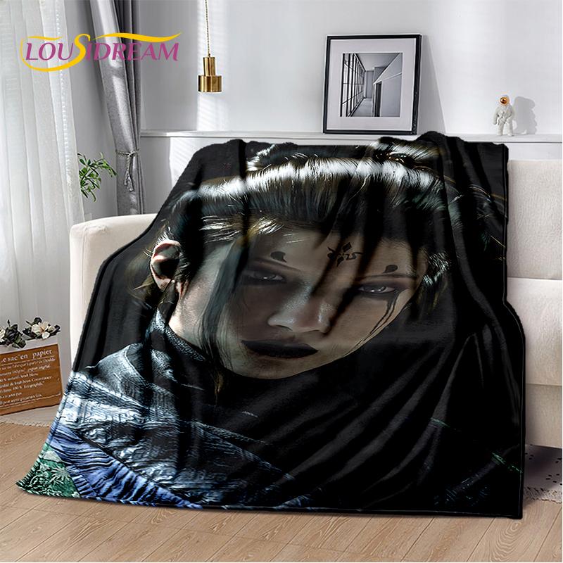 3D Black Myth Wukong Monkey King Cartoon Game Soft Blankets,Throw Blanket Comfortable Blanket for Picnic Beds Sofa Home Bedroom