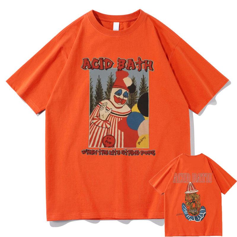 Acid Bath When The Kite String Pops Album Graphic Print T-shirt Men Women Vintage Gothic Rock Tshirt Male Hip Hop Oversized Tees