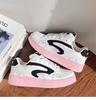 Niche Design Girl Black and Pink Little White Shoes Ins Tide 2025 Autumn New Board Shoes Versatile Casual Bread Shoes
