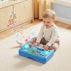 VEVOR Baby DJ Playset for Toddlers 1-3, Educational Musical Table Toys with 133 Sound Sources, Recording and LED DJ Turntable
