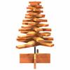 Decorative Christmas Tree Wax Brown 60 Cm Solid Pine Wood