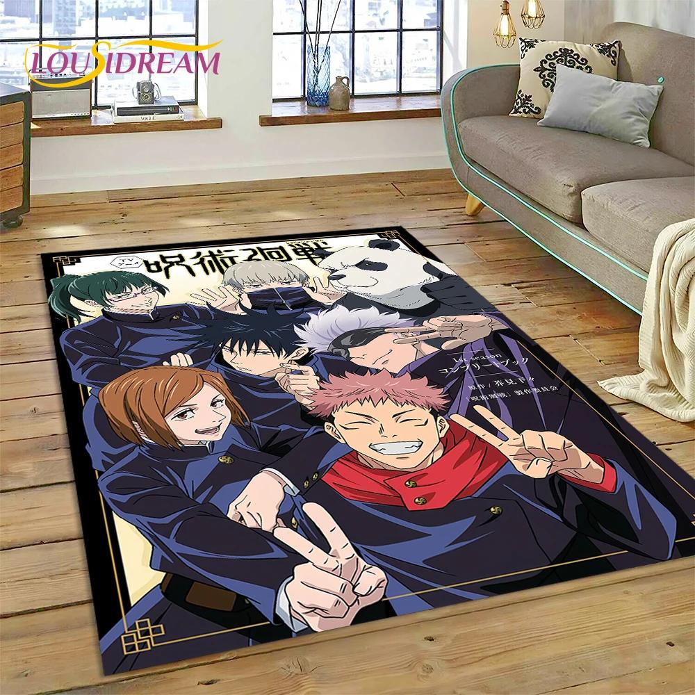

3D Килим з аніме-мультфільму Jujutsu Kaisen Ітадорі Юдзі для Спальні Вітальні Домашнього Дивана Декорація, Великий Ігровий Декоративний Килимок для Підлоги 100x150cm( 39x59in)