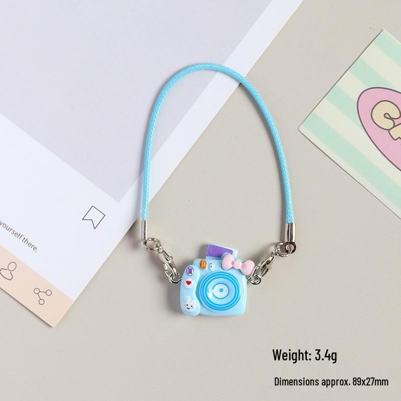 Dollhouse Bow Knot Cartoon Camera Pendant Necklace