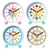 Silent Children's Alarm Clock with Night Light - Cartoon Design for Bedrooms and Dorms