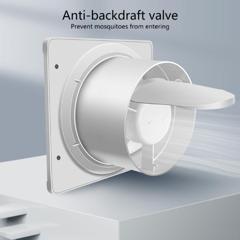 Wall Mounted Exhaust Fan Low Noise Ventilation Fan Kitchen Window Airflow Air Cleaning Fan Ventilation Extractor