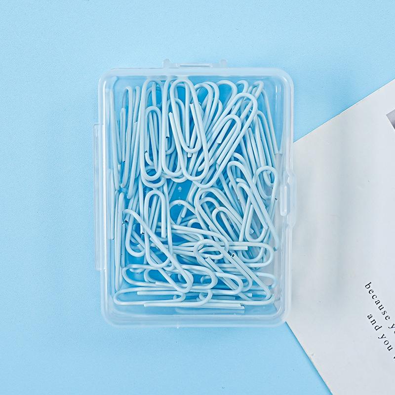 28mm Paperclip Creative Paper Clip Macaron-colored Metal Binding Financial Office Supplies