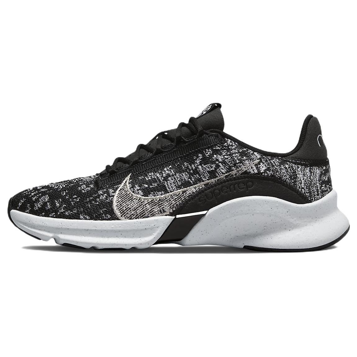 

новые женские Nike SuperRep Go 3 Flyknit Next Nature Черный Металлик Серебристый 41