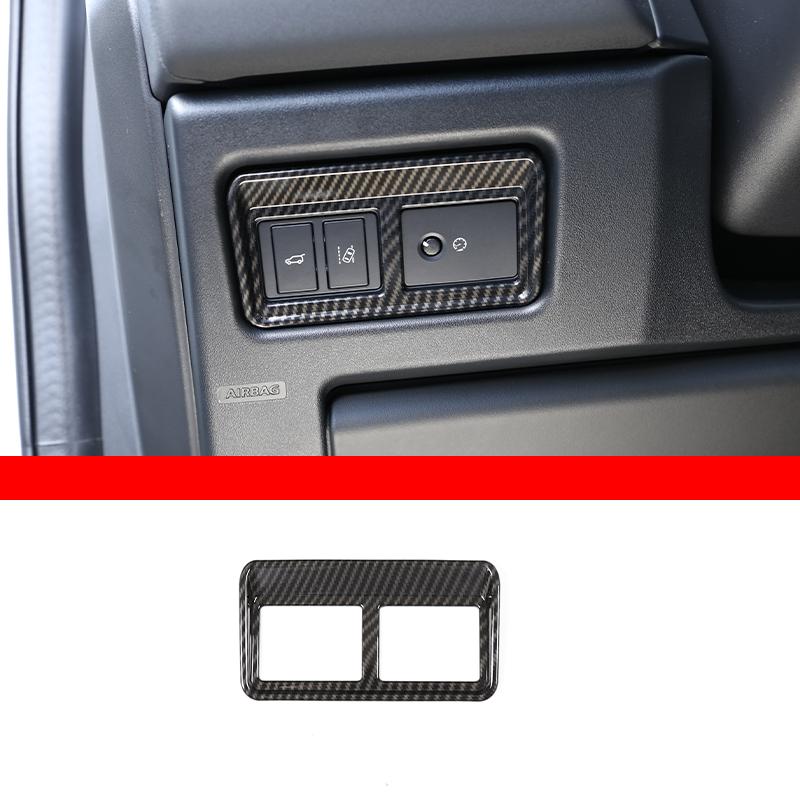 Car Interior Carbon Fiber Style Modified Stickers For Land Rover Discovery Sport 2015-2019 Auto Gear Shift Panel Cover Accessory