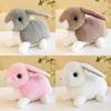Bunny Charming White Plush Toy Perfect Stuffed Rabbit Doll Gift For Children