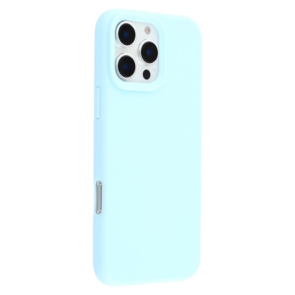 For iPhone 16 Pro Max Case 2.0mm Thick Solid Color Soft TPU Phone Back Cover Large Lens Cutout