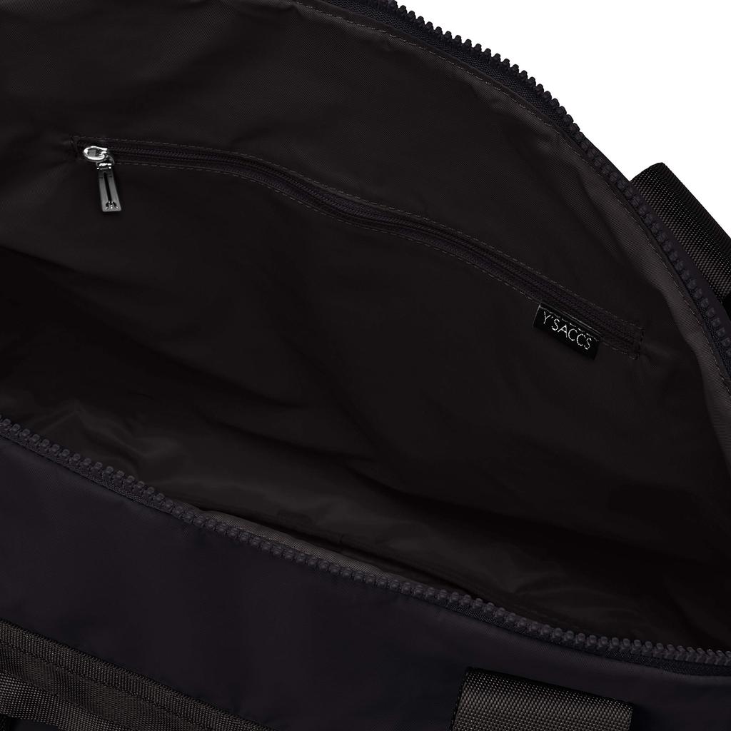 Boston-Tasche aus recyceltem Nylon mit Tape Schwarz [Isaac] Y01-04-03