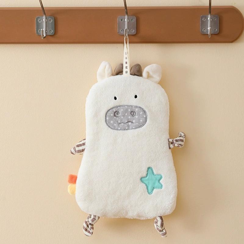 1Pc Animal-shaped Hand Towels, Cute Face Towels, Warm Wall-mountable Hand Towels Suitable for Bathrooms and Kitchens