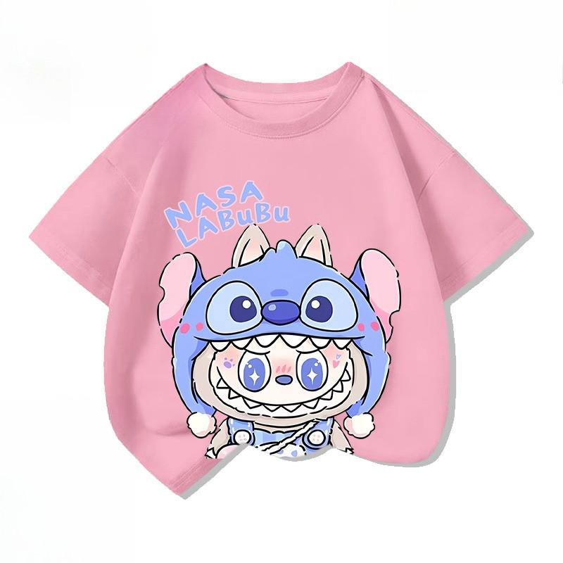 Cartoon T-shirt Unisex Short Sleeved Children's Top