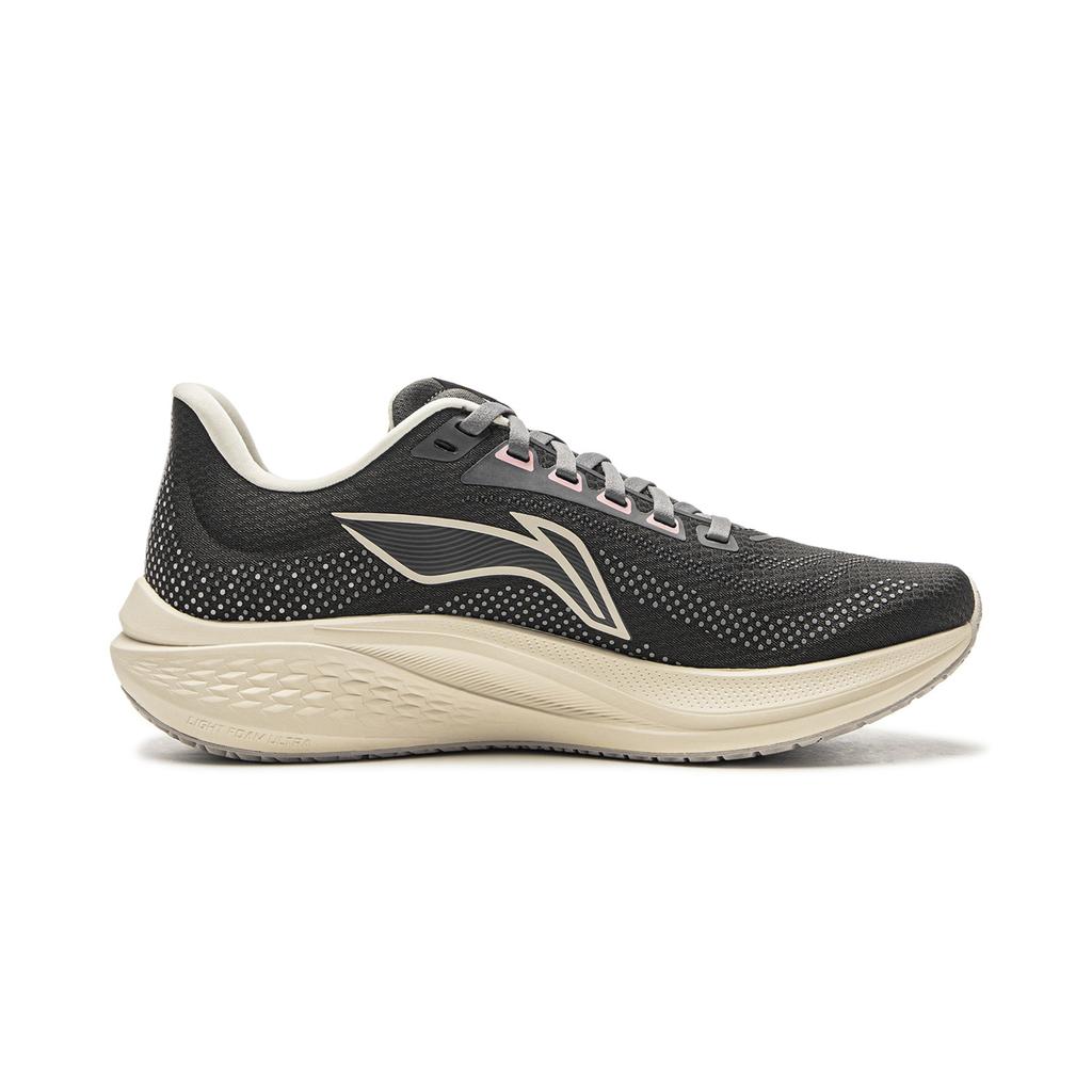 New LINING Red Hare 7 Running Shoes Women's Low Top Obsidian Gray ARPU008-3