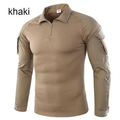 Camouflage Male T-shirts Army Combat Tactical T Shirt Military Hunting Outdoor Men Long Sleeve T-Shirts