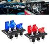 3 Gang Rockers Toggle Switch Panel with 20A 12V 24V Lighted ON Off Switch Car