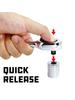 1/4 Double Ended 72 Teeth Quick Spanner Tool Screwdriver Socket Bit 2 In 1 Round Handle Ratchet Wrench DIY Home Repair Hand Tool