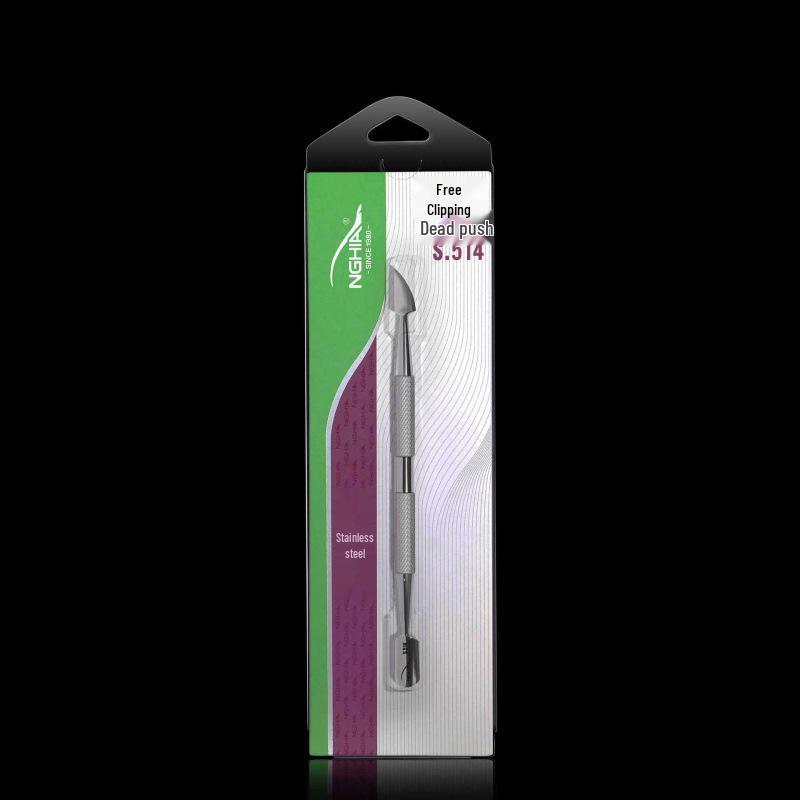 Nghia S514 Dual-Head Stainless Steel Cuticle Pusher & Nail Care Tool