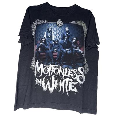 Vintage Motionless In White Tour T-Shirt Size M Eighteen Visions Underoath
