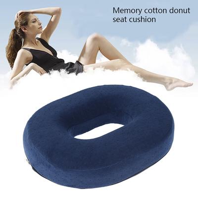 Memory Foam Comfort Donut Ring Chair Seat Inflatable Cushion Pillow for Pregnant Woman Sedentary People Travel Office Pain Relie